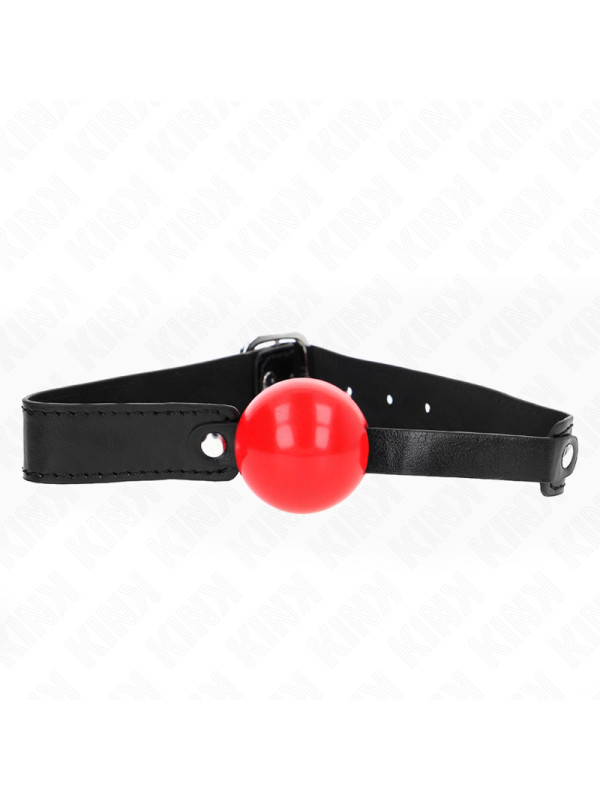 MORDAZA DE BOLA SUAVE TPE 4 CM AJUSTABLE KINK DE LA MARCA KINK COLLAR & GAG