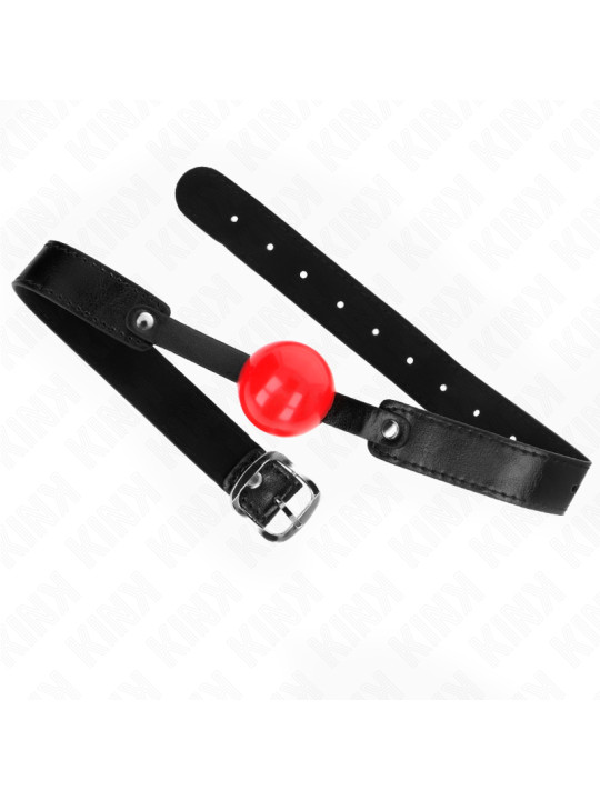 MORDAZA DE BOLA SUAVE TPE 4 CM AJUSTABLE KINK DE LA MARCA KINK COLLAR & GAG