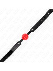 MORDAZA DE BOLA SUAVE TPE 4 CM AJUSTABLE KINK DE LA MARCA KINK COLLAR & GAG