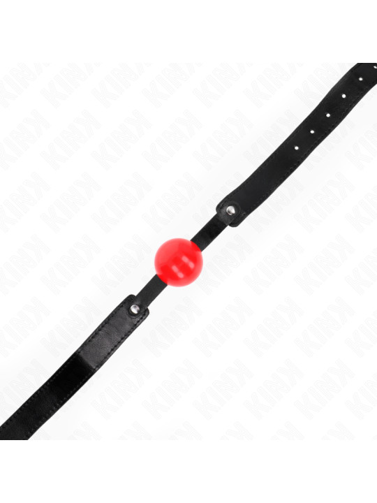 MORDAZA DE BOLA SUAVE TPE 4 CM AJUSTABLE KINK DE LA MARCA KINK COLLAR & GAG