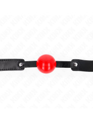 MORDAZA DE BOLA SUAVE TPE 4 CM AJUSTABLE KINK DE LA MARCA KINK COLLAR & GAG