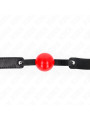 MORDAZA DE BOLA SUAVE TPE 4 CM AJUSTABLE KINK DE LA MARCA KINK COLLAR & GAG
