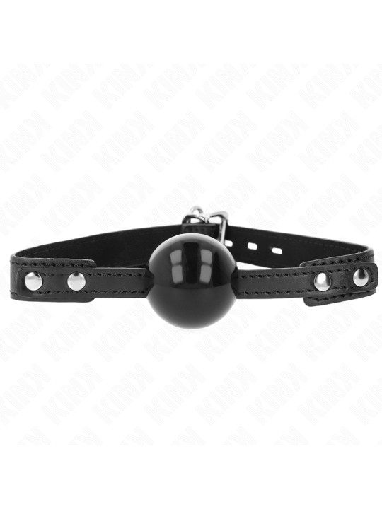 MORDAZA DE BOLA SUAVE TPE 4 CM AJUSTABLE KINK BDSM DE LA MARCA KINK COLLAR & GAG