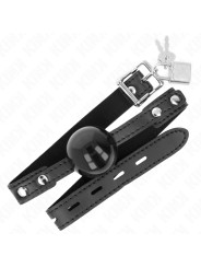 MORDAZA DE BOLA SUAVE TPE 4 CM AJUSTABLE KINK BDSM DE LA MARCA KINK COLLAR & GAG