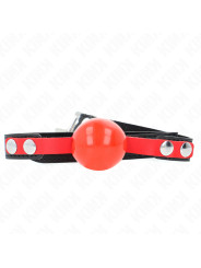 MORDAZA DE BOLA KINK 4 CM SUAVE TPE AJUSTABLE BDSM DE LA MARCA KINK COLLAR & GAG