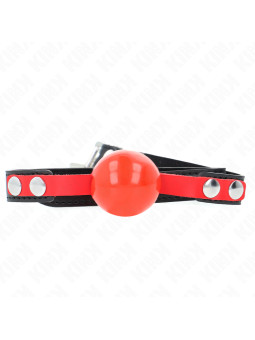 MORDAZA DE BOLA KINK 4 CM SUAVE TPE AJUSTABLE BDSM DE LA MARCA KINK COLLAR & GAG