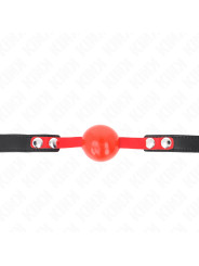 MORDAZA DE BOLA KINK 4 CM SUAVE TPE AJUSTABLE BDSM DE LA MARCA KINK COLLAR & GAG