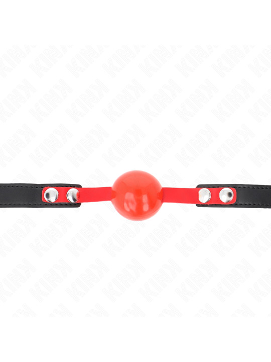MORDAZA DE BOLA KINK 4 CM SUAVE TPE AJUSTABLE BDSM DE LA MARCA KINK COLLAR & GAG
