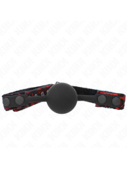 MORDAZA DE BOLA SILICONA KINK 4 CM - SUMISIÓN Y SILENCIO DE LA MARCA KINK COLLAR & GAG