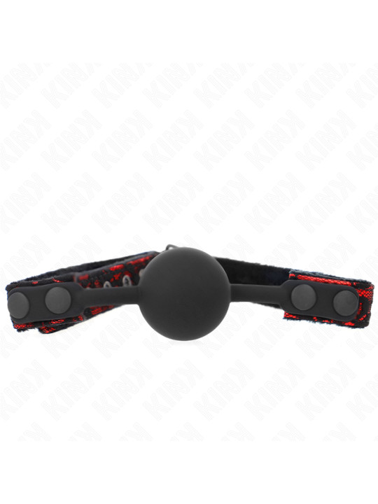 MORDAZA DE BOLA SILICONA KINK 4 CM - SUMISIÓN Y SILENCIO DE LA MARCA KINK COLLAR & GAG