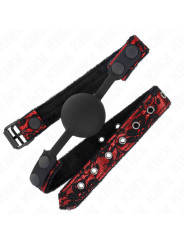 MORDAZA DE BOLA SILICONA KINK 4 CM - SUMISIÓN Y SILENCIO DE LA MARCA KINK COLLAR & GAG