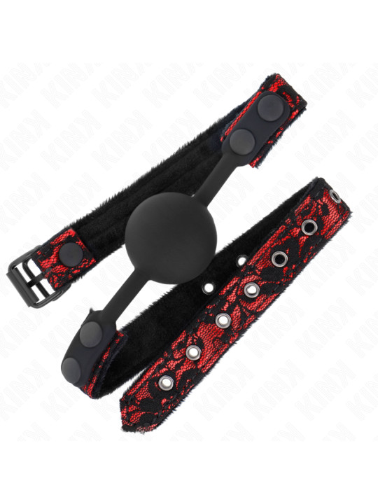 MORDAZA DE BOLA SILICONA KINK 4 CM - SUMISIÓN Y SILENCIO DE LA MARCA KINK COLLAR & GAG
