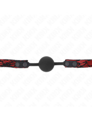 MORDAZA DE BOLA SILICONA KINK 4 CM - SUMISIÓN Y SILENCIO DE LA MARCA KINK COLLAR & GAG