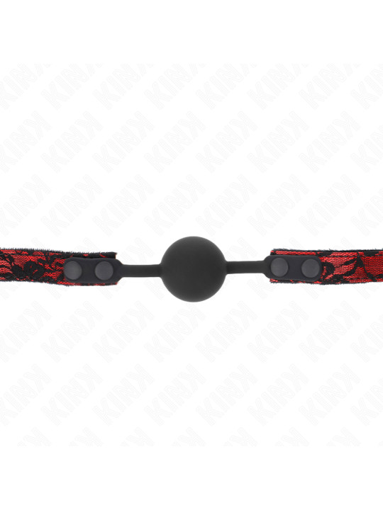 MORDAZA DE BOLA SILICONA KINK 4 CM - SUMISIÓN Y SILENCIO DE LA MARCA KINK COLLAR & GAG