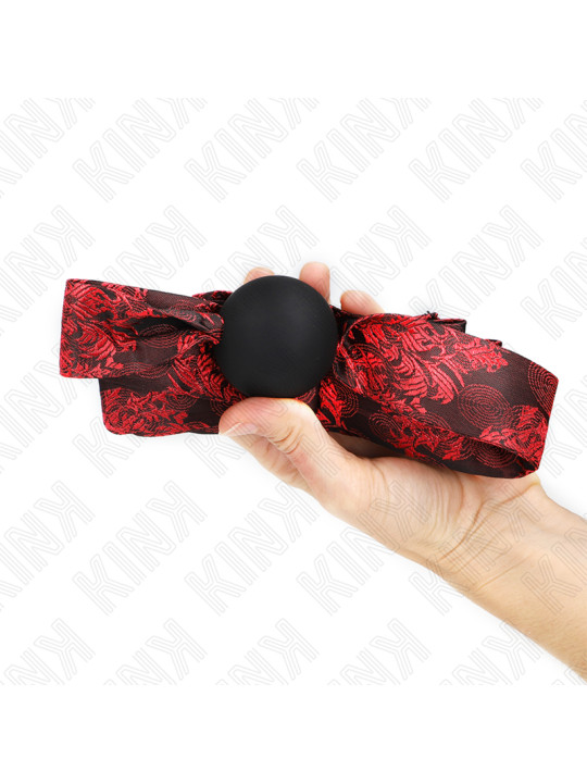 MORDAZA DE BOLA DE SILICONA KINK 4.5 CM SCANDAL MODELO 2 DE LA MARCA KINK COLLAR & GAG
