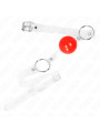 MORDAZA DE BOLA ROJA PVC TRANSPARENTE AJUSTABLE KINK DE LA MARCA KINK COLLAR & GAG