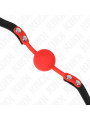 MORDAZA DE BOLA DE SILICONA ROJA KINK 4 CM DE LA MARCA KINK COLLAR & GAG