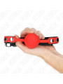 MORDAZA DE BOLA DE SILICONA ROJA KINK 4 CM DE LA MARCA KINK COLLAR & GAG