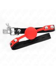 MORDAZA DE BOLA DE SILICONA 4 CM CON CANDADO KINK DE LA MARCA KINK COLLAR & GAG