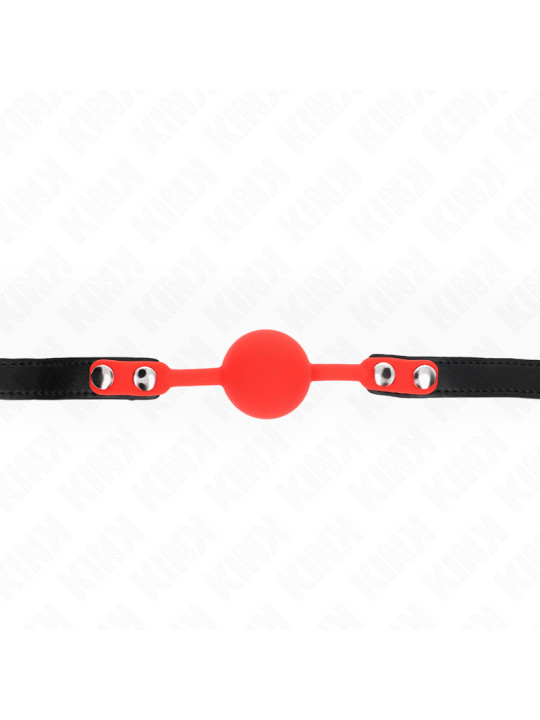 MORDAZA DE BOLA DE SILICONA 4 CM CON CANDADO KINK DE LA MARCA KINK COLLAR & GAG