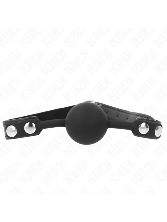 MORDAZA DE BOLA SILICONA 4 CM KINK BDSM DE LA MARCA KINK COLLAR & GAG