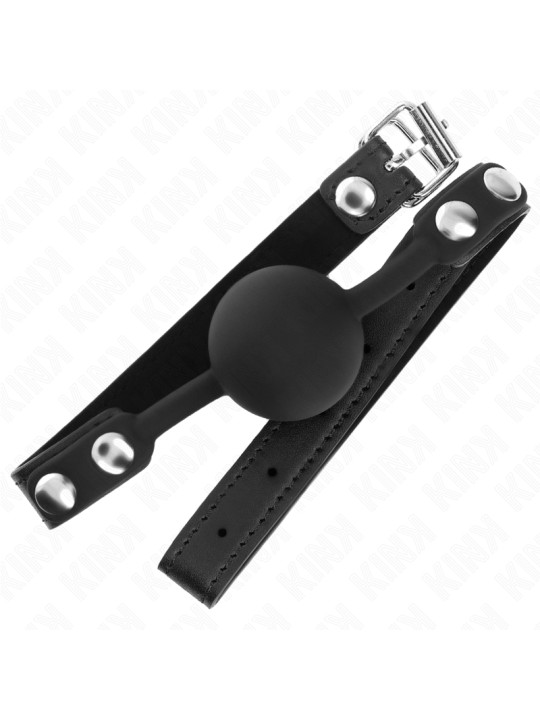 MORDAZA DE BOLA SILICONA 4 CM KINK BDSM DE LA MARCA KINK COLLAR & GAG