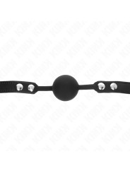 MORDAZA DE BOLA SILICONA 4 CM KINK BDSM DE LA MARCA KINK COLLAR & GAG