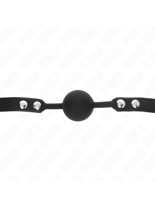 MORDAZA DE BOLA SILICONA 4 CM KINK BDSM DE LA MARCA KINK COLLAR & GAG