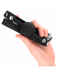 MORDAZA DE BOLA SILICONA 4 CM KINK BDSM DE LA MARCA KINK COLLAR & GAG
