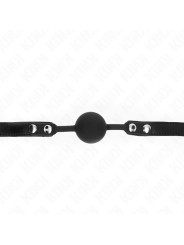 MORDAZA DE BOLA SILICONA 4 CM CON CANDADO KINK DE LA MARCA KINK COLLAR & GAG