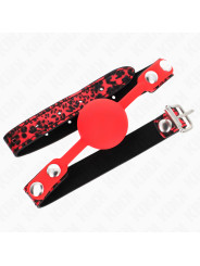 MORDAZA DE BOLA DE SILICONA KINK 4 CM - SUMISIÓN Y SILENCIO DE LA MARCA KINK COLLAR & GAG