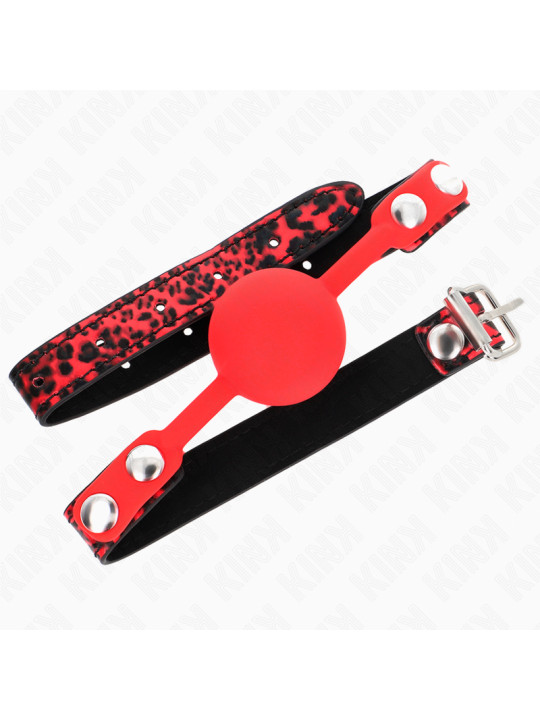 MORDAZA DE BOLA DE SILICONA KINK 4 CM - SUMISIÓN Y SILENCIO DE LA MARCA KINK COLLAR & GAG