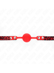 MORDAZA DE BOLA DE SILICONA KINK 4 CM - SUMISIÓN Y SILENCIO DE LA MARCA KINK COLLAR & GAG