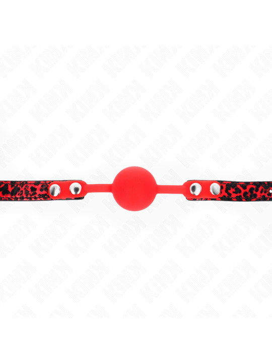 MORDAZA DE BOLA DE SILICONA KINK 4 CM - SUMISIÓN Y SILENCIO DE LA MARCA KINK COLLAR & GAG