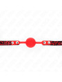 MORDAZA DE BOLA DE SILICONA KINK 4 CM - SUMISIÓN Y SILENCIO DE LA MARCA KINK COLLAR & GAG