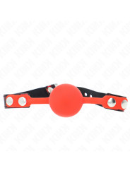 MORDAZA DE BOLA SILICONA 4 CM CON CANDADO KINK DE LA MARCA KINK COLLAR & GAG