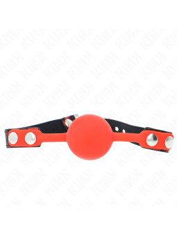 MORDAZA DE BOLA SILICONA 4 CM CON CANDADO KINK DE LA MARCA KINK COLLAR & GAG
