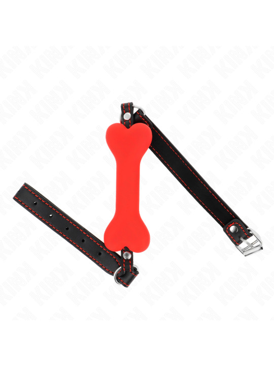 MORDAZA BDSM KINK SILICONA ROJO 12 CM DE LA MARCA KINK COLLAR & GAG