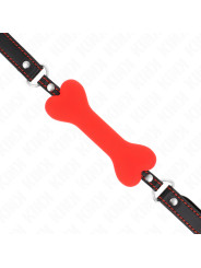 MORDAZA BDSM KINK SILICONA ROJO 12 CM DE LA MARCA KINK COLLAR & GAG
