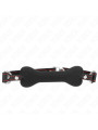 MORDAZA BDSM KINK 12 CM NEGRO SILICONA SUAVE DE LA MARCA KINK COLLAR & GAG