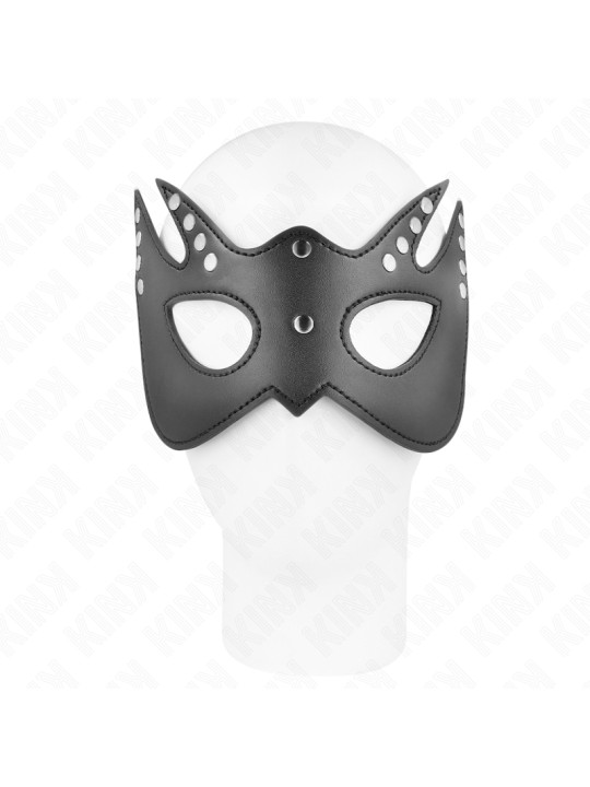 MÁSCARA BDSM MURCIÉLAGO CON REMACHES KINK DE LA MARCA KINK MASKED ALLURE