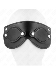 MÁSCARA BDSM POLIPIEL CON CUBIERTAS DESMONTABLES KINK DE LA MARCA KINK MASKED ALLURE