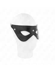 MÁSCARA BDSM CON REMACHES KINK - NEGRO 24 CM DE LA MARCA KINK MASKED ALLURE