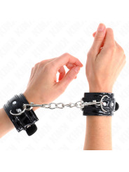 MUÑEQUERAS DE NEOPRENO BRILLANTE KINK AJUSTABLES BDSM DE LA MARCA KINK WRIST RESTRAINT