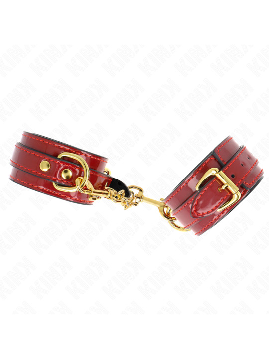 MUÑEQUERAS BDSM AJUSTABLES CON CADENA DORADO - KINK DE LA MARCA KINK WRIST RESTRAINT