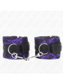 MUÑEQUERAS KINK ENCAJE TERCIOPELO NYLON VIOLETA/NEGRO DE LA MARCA KINK WRIST RESTRAINT
