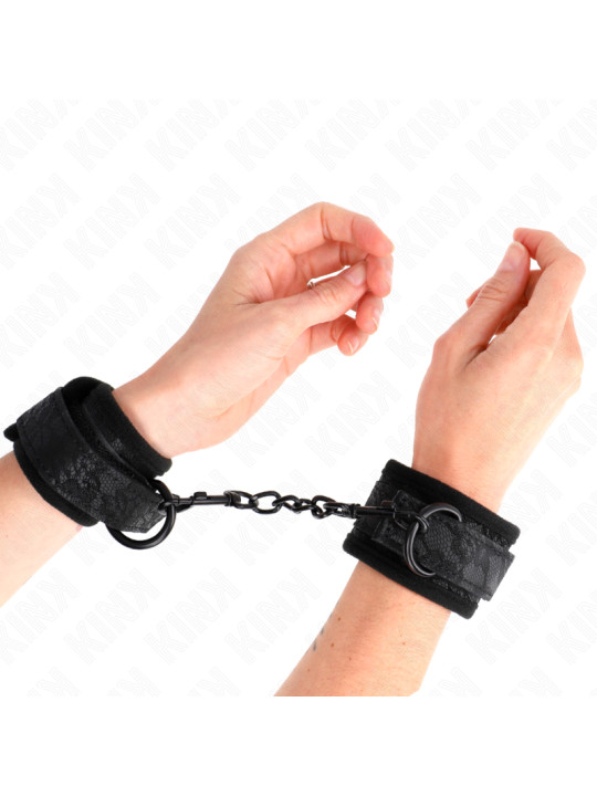 MUÑEQUERAS BDSM ENCAJE Y NEOPRENO AJUSTABLES KINK DE LA MARCA KINK WRIST RESTRAINT