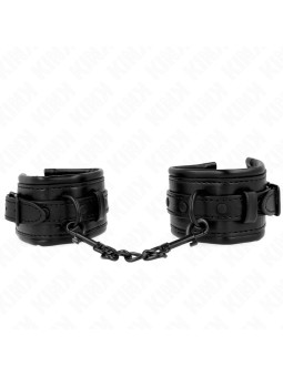 MUÑEQUERAS BDSM AJUSTABLES KINK NEGRO 20-30 CM DE LA MARCA KINK WRIST RESTRAINT