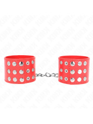 MUÑEQUERAS BDSM KINK AJUSTABLES ROJO 19-24 CM DE LA MARCA KINK WRIST RESTRAINT