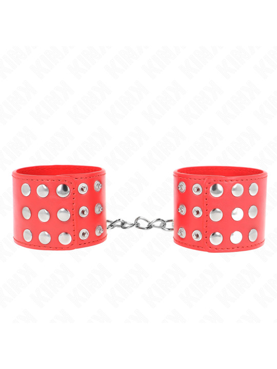 MUÑEQUERAS BDSM KINK AJUSTABLES ROJO 19-24 CM DE LA MARCA KINK WRIST RESTRAINT